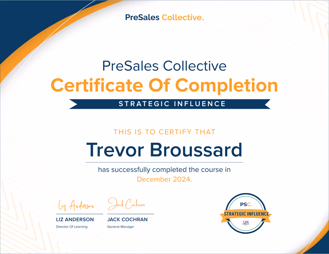 Pillars: Strategic Influence - Trevor Broussard