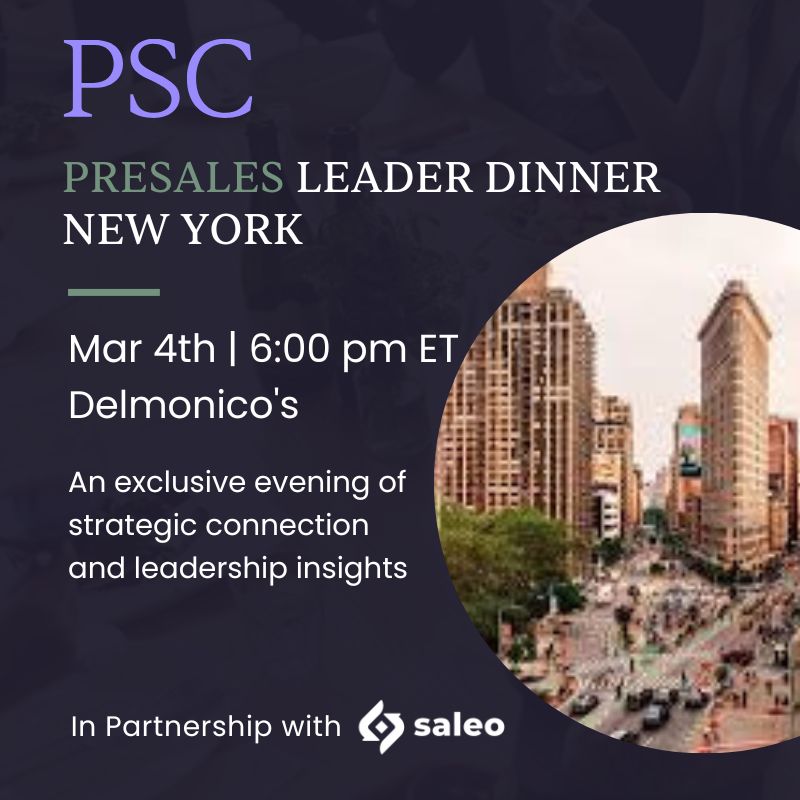 Presales Leader Dinner New York