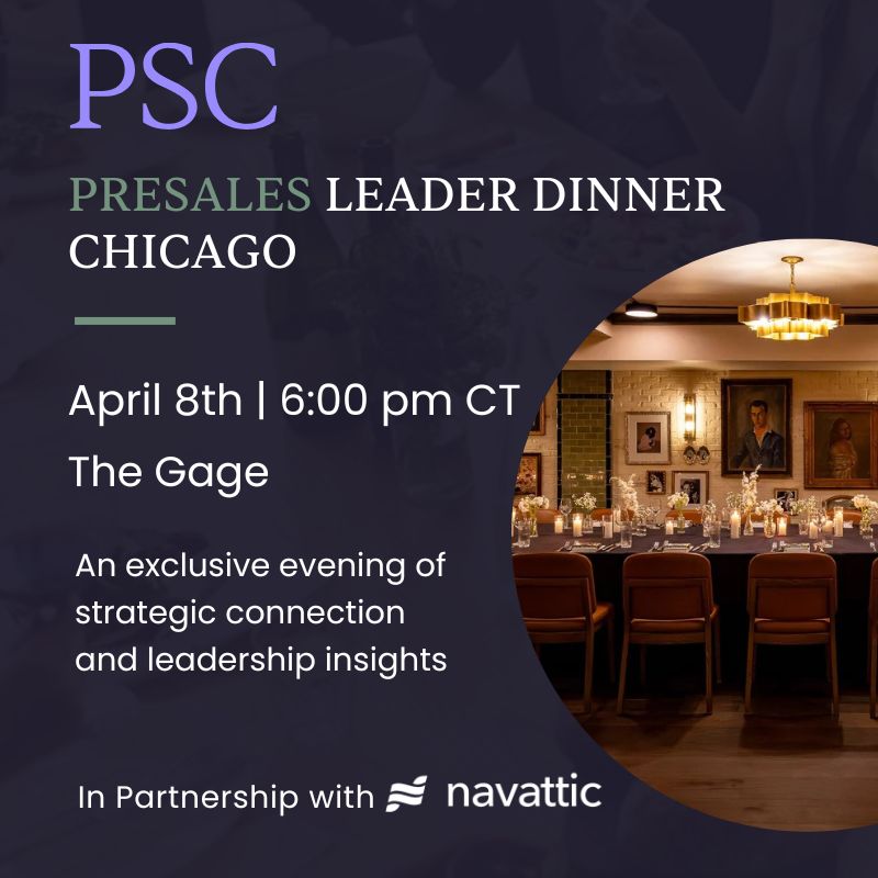 Presales Leader Dinner Chicago: Technical Win Engineering