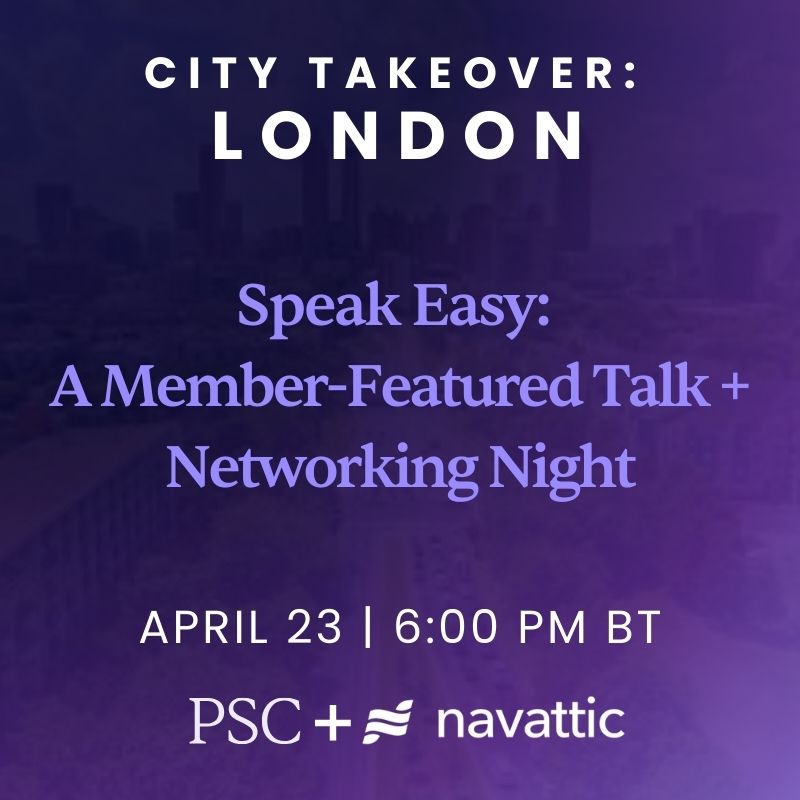 Speak Easy: A Member-Featured Talk + Networking Night