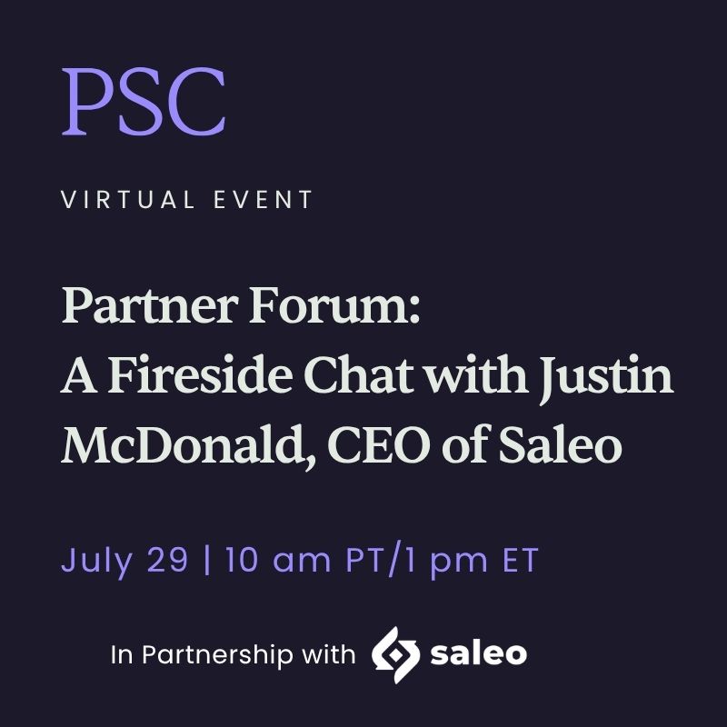 Partner Forum: A Fireside Chat with Justin McDonald, CEO of Saleo