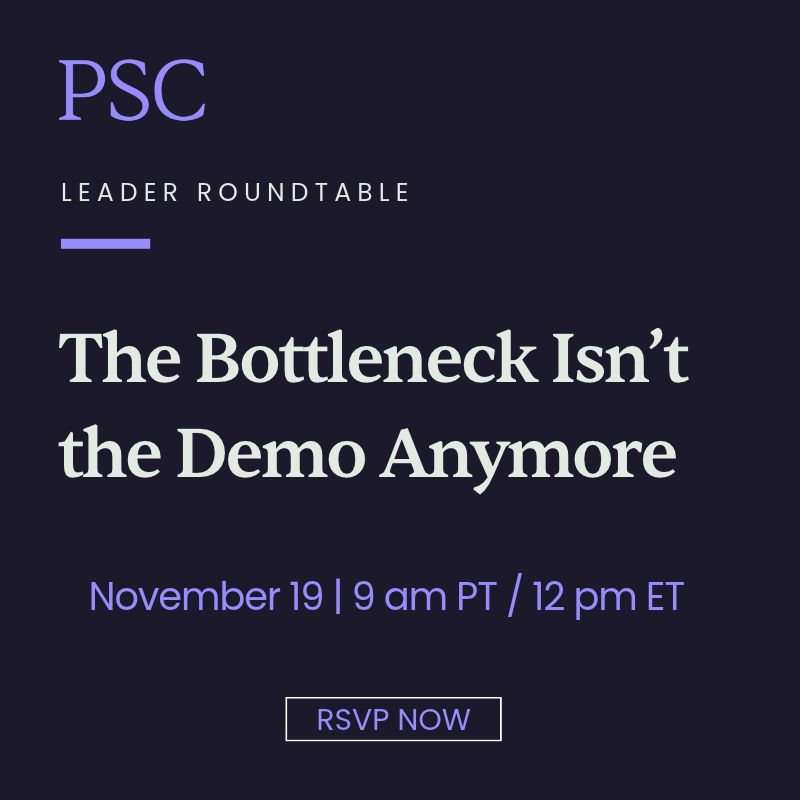 The Bottleneck Isn’t the Demo Anymore