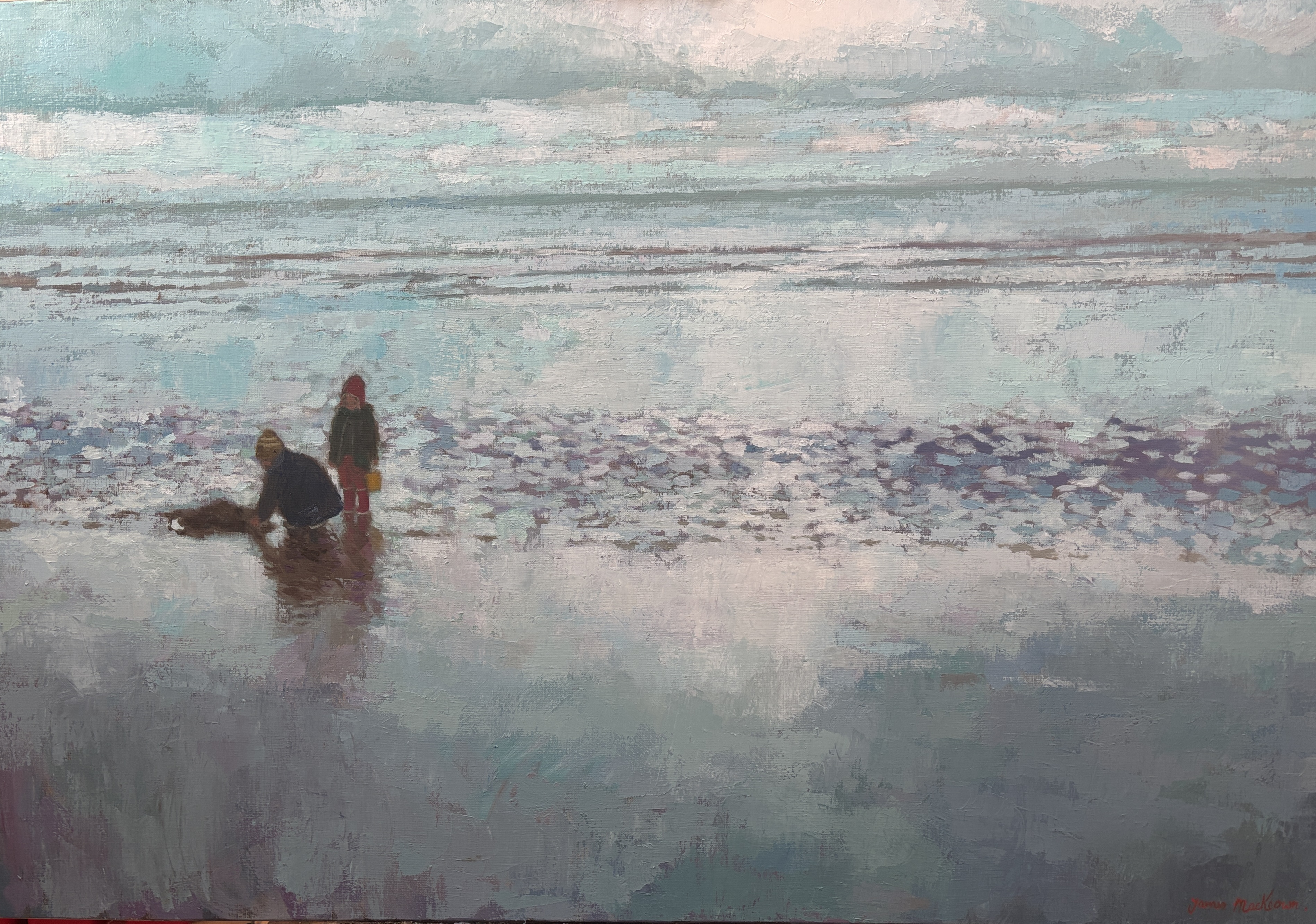 Tandis que les vagues tombent doucement par James MacKeown