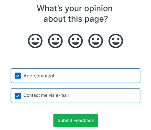 Countly's Ratings visualization