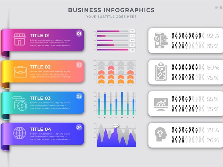 Infographic design ideas - Powerful infographics, flowcharts and pie charts #4