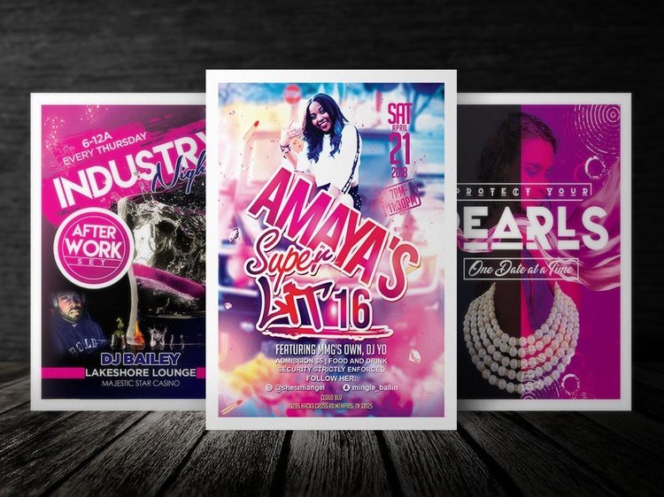Flyer design ideas - A stunning party flyer for your public and private events #5