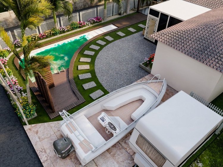 Lanscaping design ideas - A fantastic 3D pool design for your Backyard or Space #2