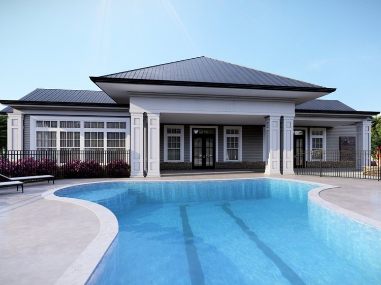 Lanscaping design ideas - An amazing pool design with nice visualizations #3