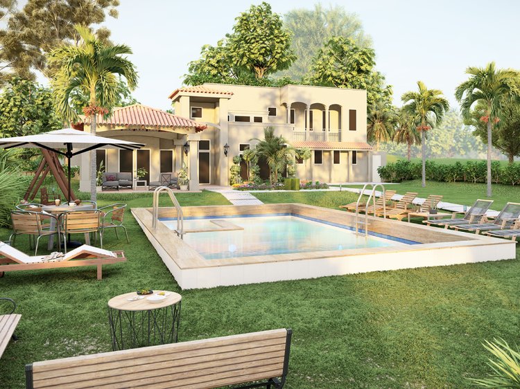 Lanscaping design ideas - Realistic Landscape 3D Rendering #1