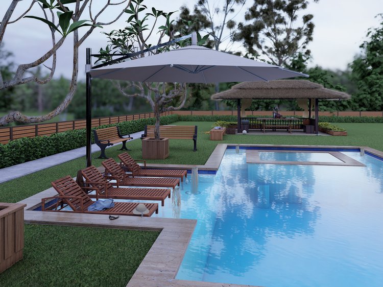 Lanscaping design ideas - Realistic Landscape 3D Rendering #4