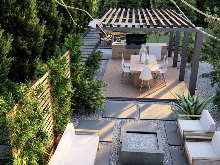 Lanscaping design ideas - Rendering design your garden ,backyard landscape #2