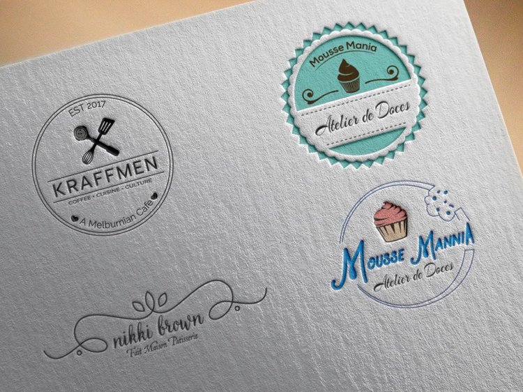 Logo design ideas - 2 customized food, cafe, bakery, BBQ, chef restaurant logo #3