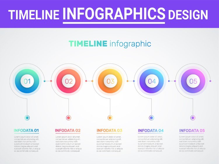 Infographic design ideas - Timeline, steps, process, flowchart and business infographics #2