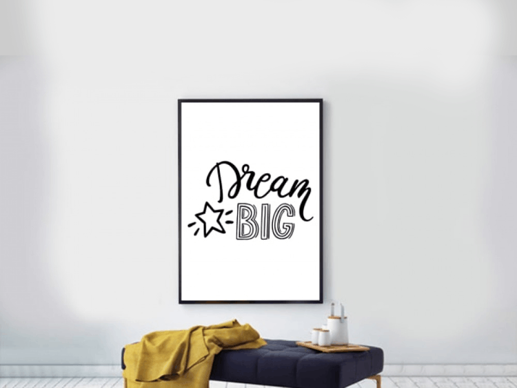 Poster design ideas - A minimalist typography poster, quote poster design #6