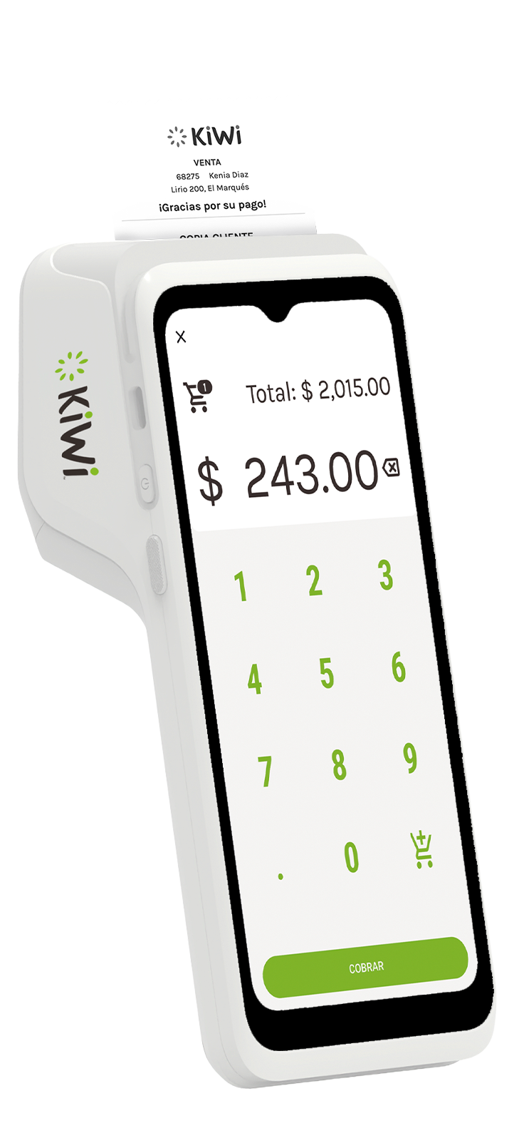 Terminal Kiwi Smart blanca