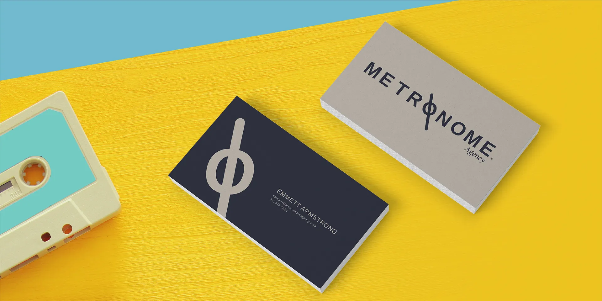 Business Cards Metronome Branding Medford Oregon by David Masters Group