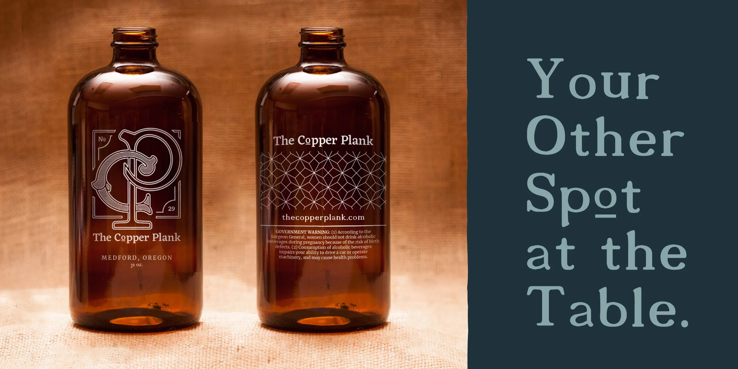 Jugs Table The Copper Plank Branding Medford Oregon by David Masters Group