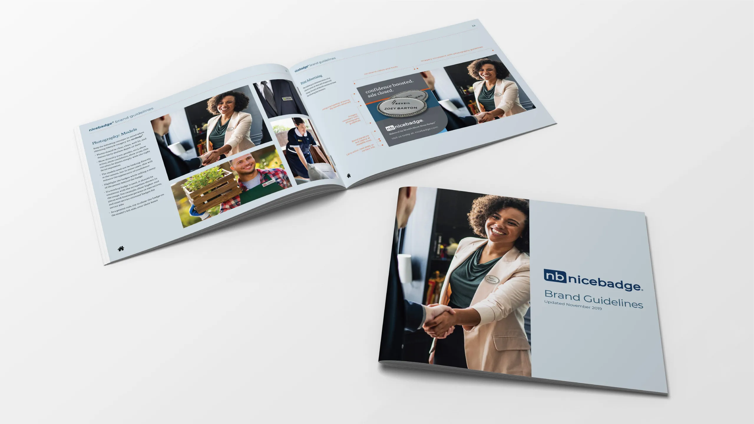 Brand Guide nicebadge Branding Grants Pass Oregon by David Masters Group