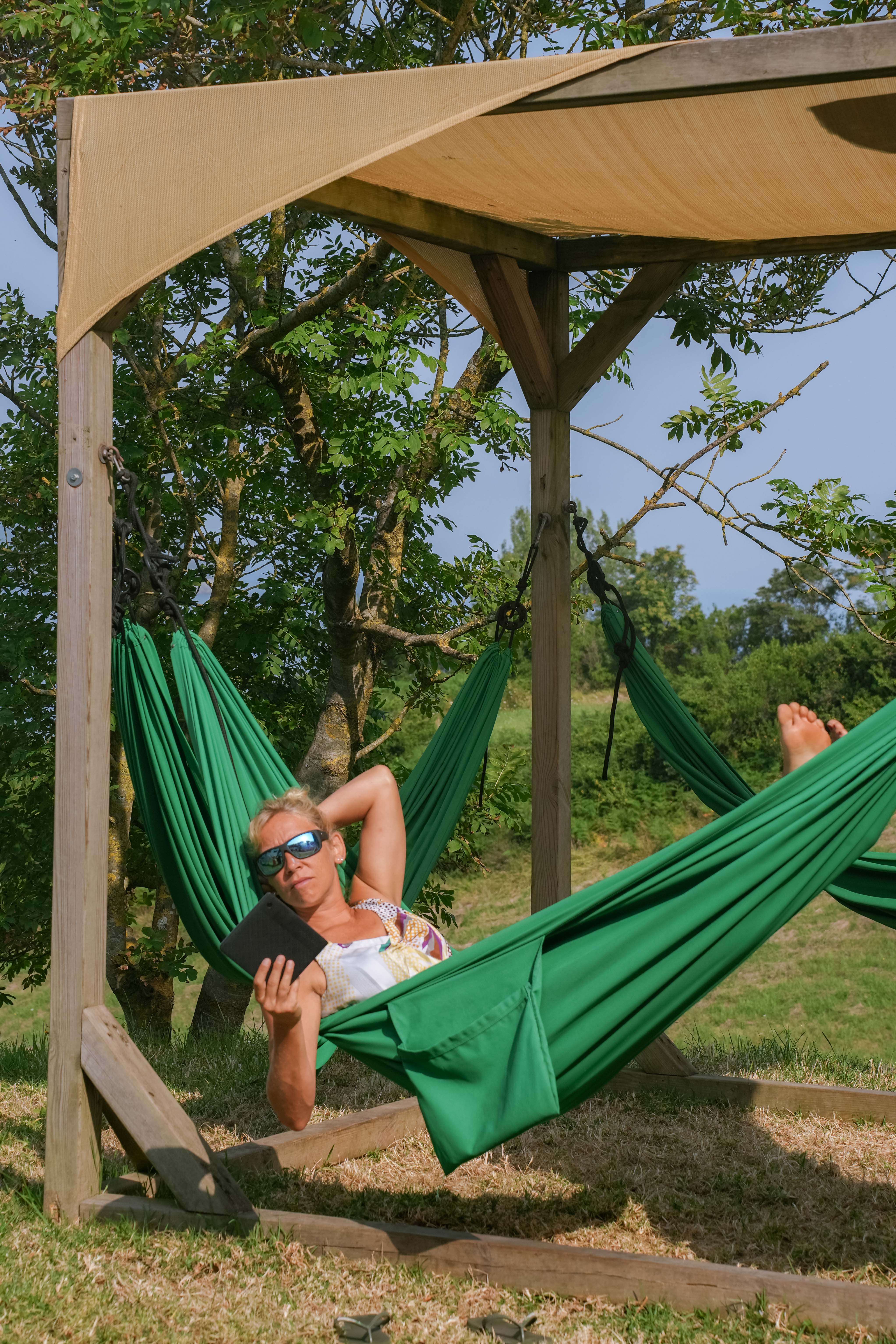 Zarautz family - relaxen in de hangmat