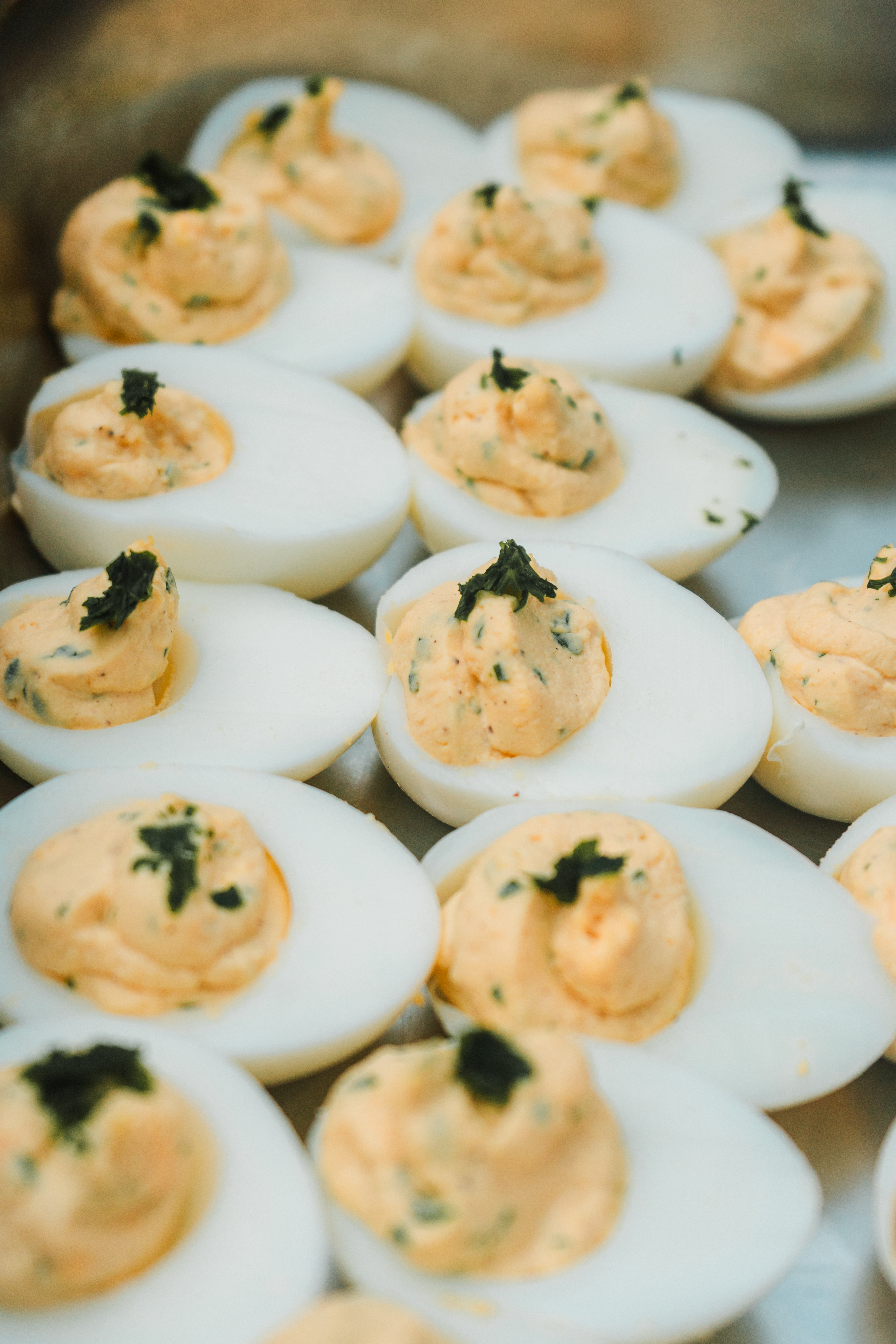 Toddler Week food - deviled eggs