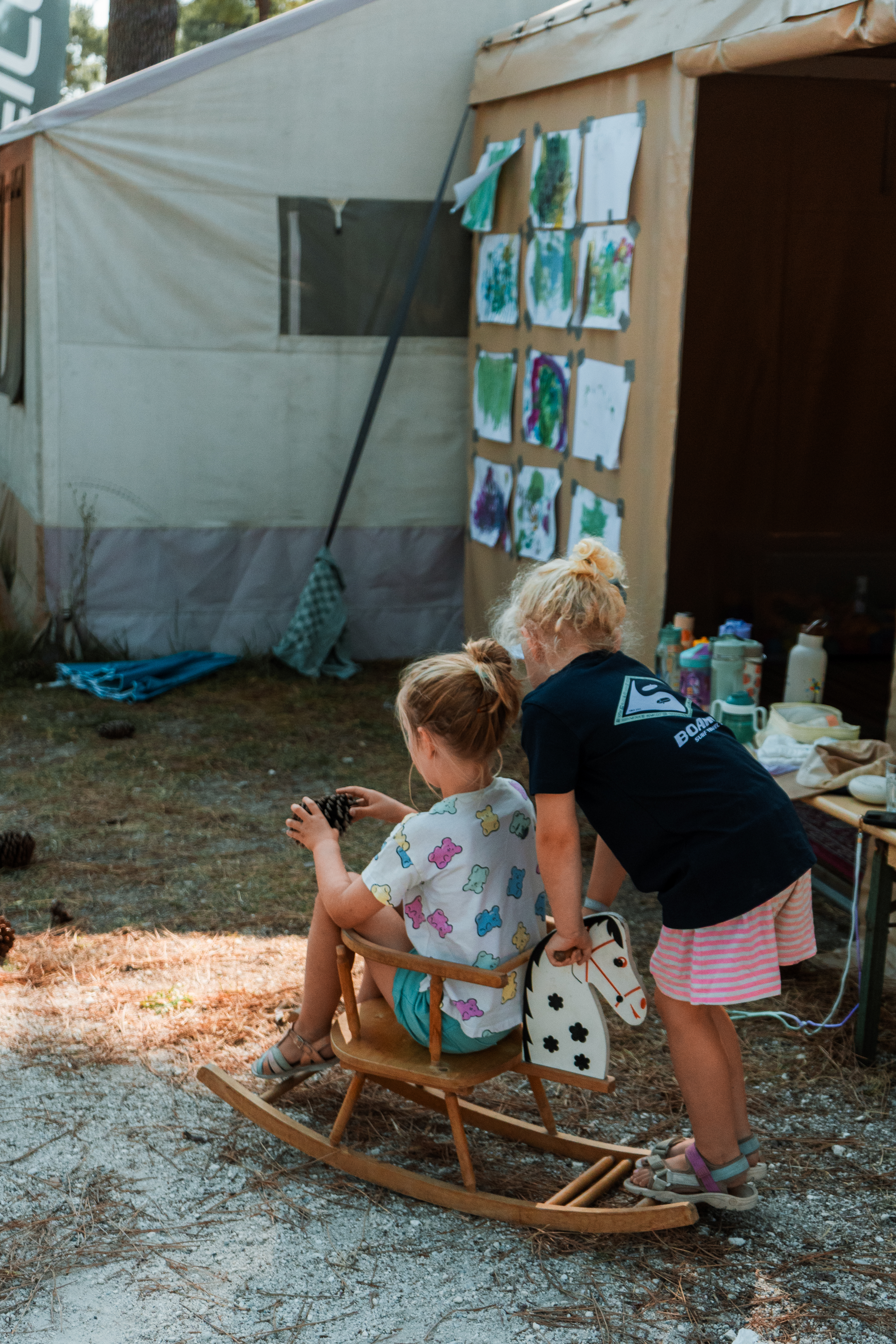 Toddler Week fun - schommelstoel