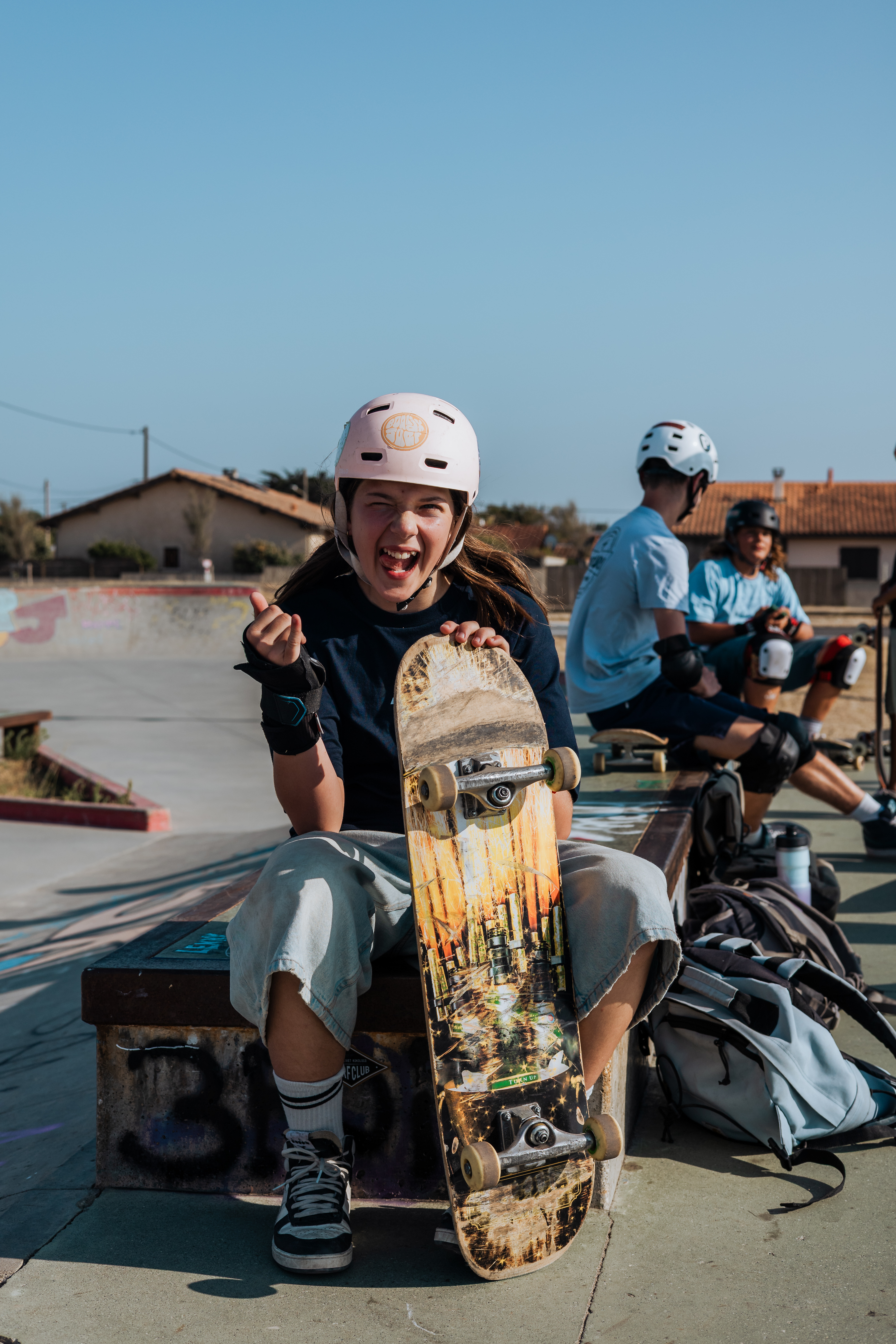 Coaching week - skater met helm