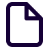 Blank document icon with a folded corner on a white background.