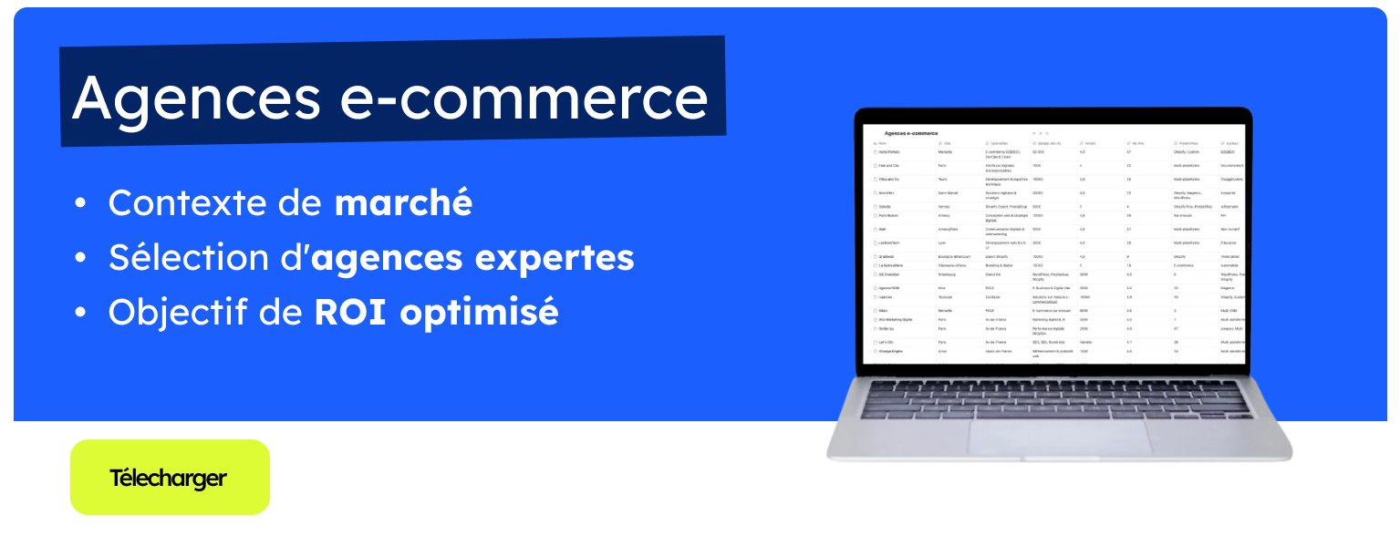 Annuaire des agences e-commerce