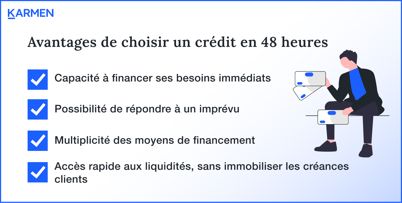 Avantages de choisir un crédit en 48h