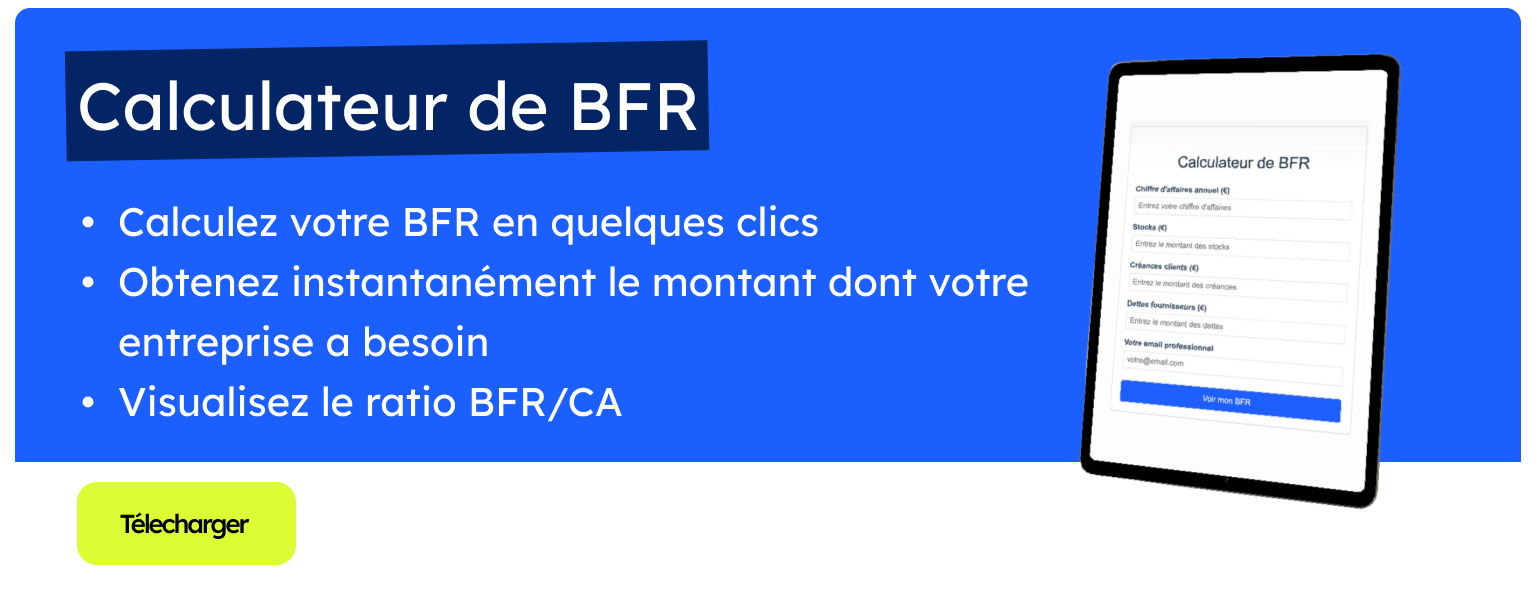 Calculateur de BFR gratuit