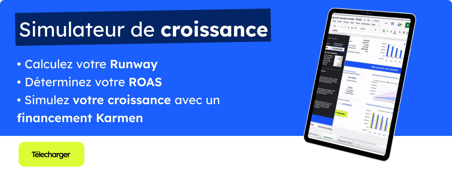 Simulateur gratuit de croissance et runway