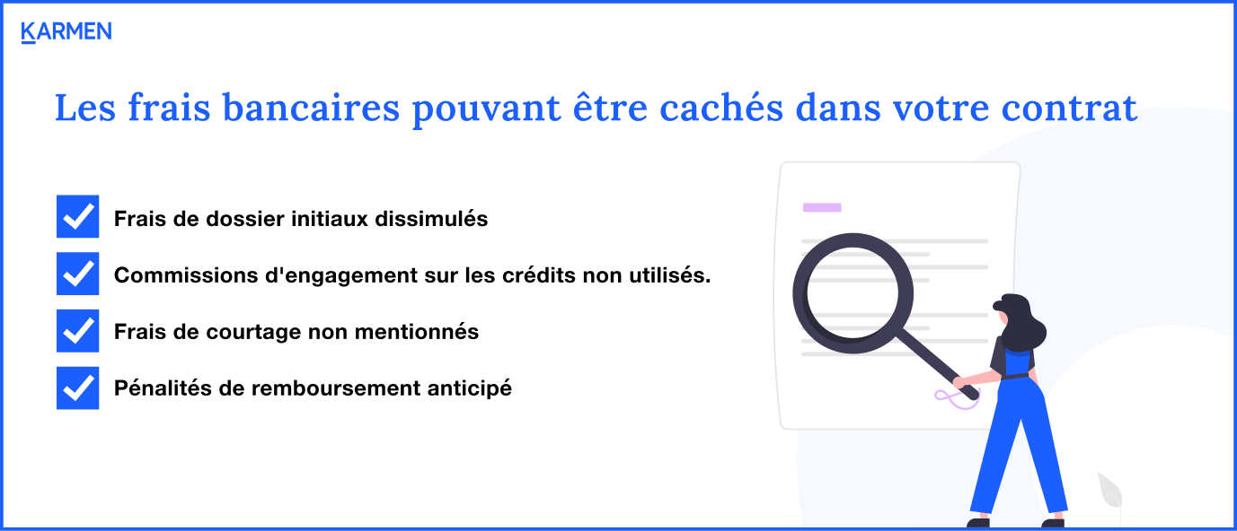 Les frais bancaires cachés dans votre contrat