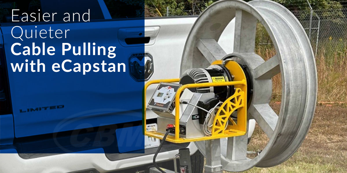 Easier and Quieter Cable Pulling with eCapstan from General Machine Products