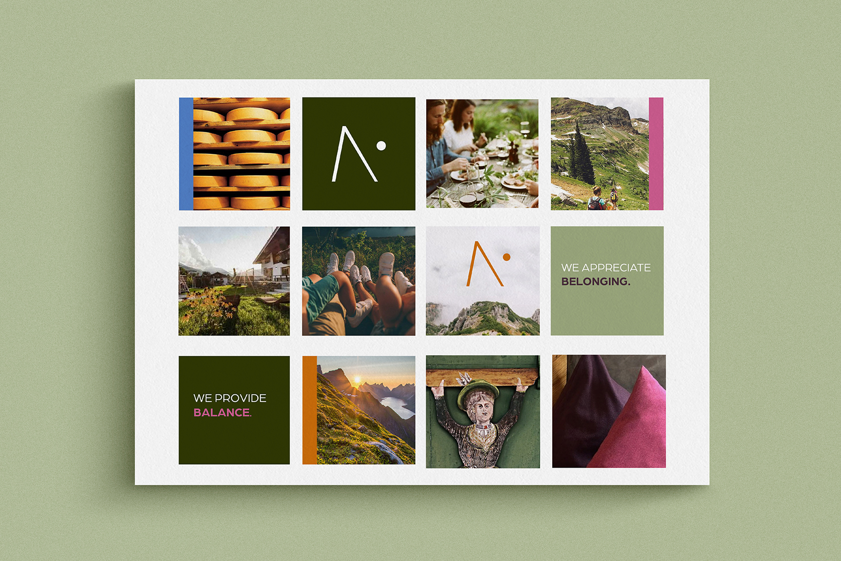 Ganzheitliches Corporate Design und Webgestaltung für Nice-Away Destinations – naturverbunden, warm und gemeinschaftlich