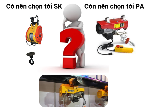 lựa chọn loại tời điện nào cho gia đình