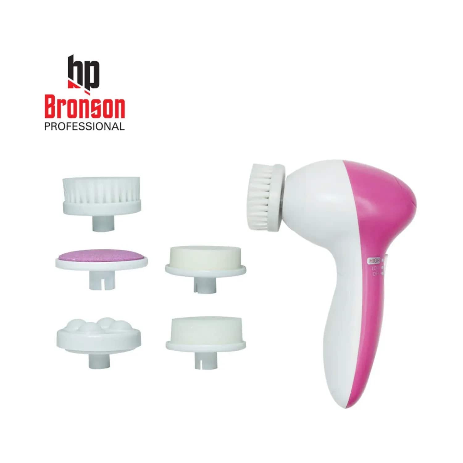Bronson Professional 5 In 1 Body and Face Massage Tool with Nozzles (1Pc)