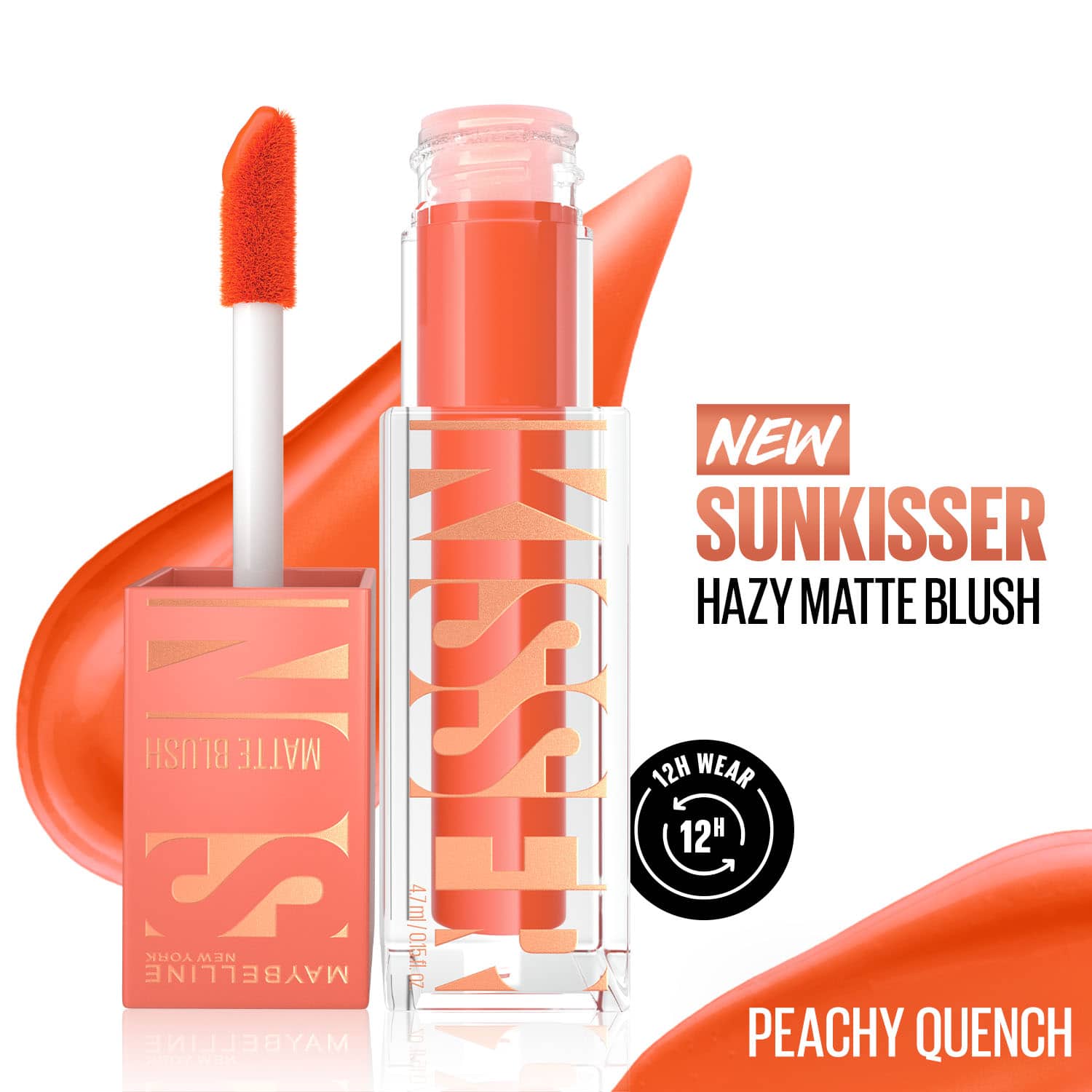Maybelline New York Sunkisser Hazy Matte Blush - Peachy Quench (4.7 ml)