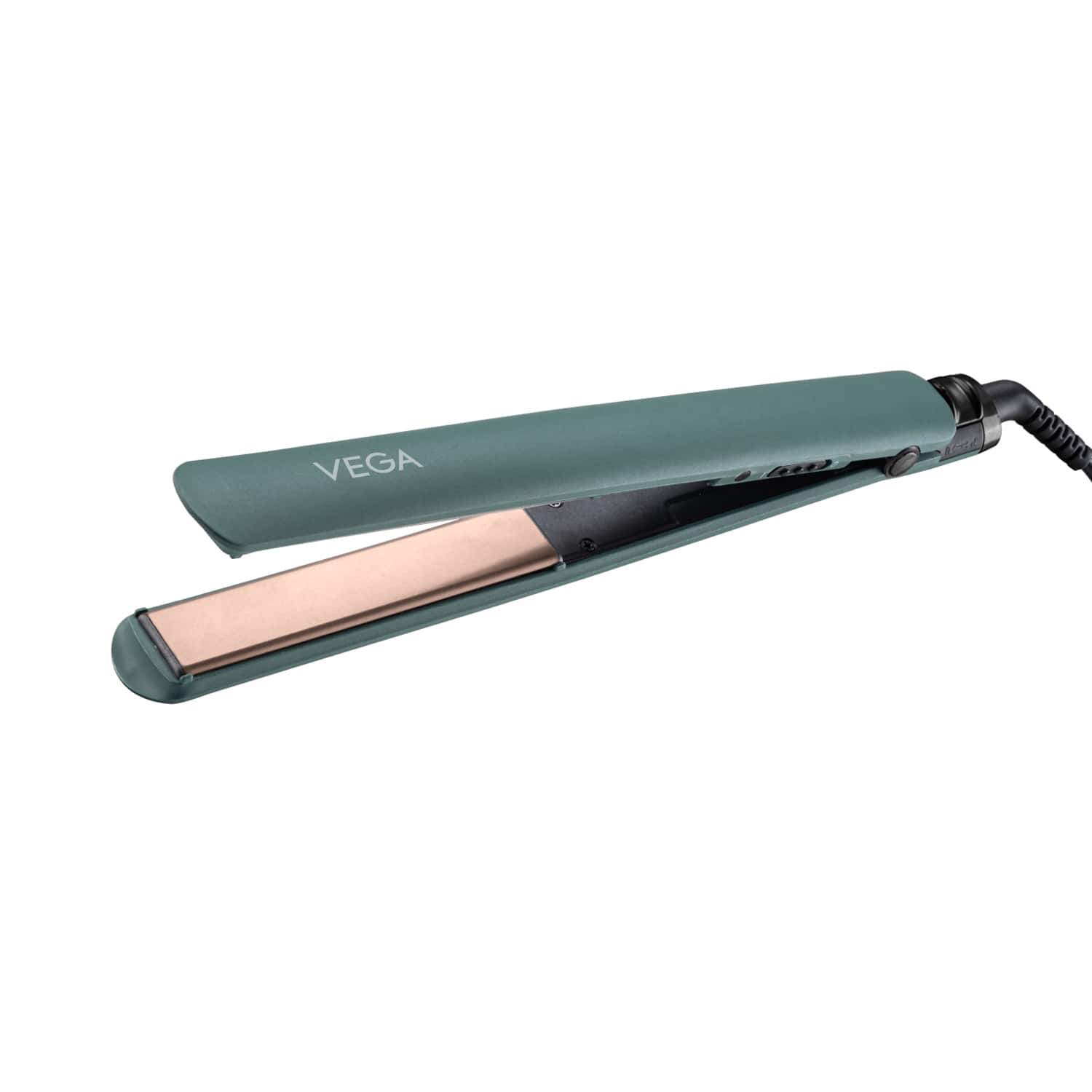 Vega Salon Smooth Hair Straightener for Women with Quick Heatup & Travel Friendly Green (VHSH-42)