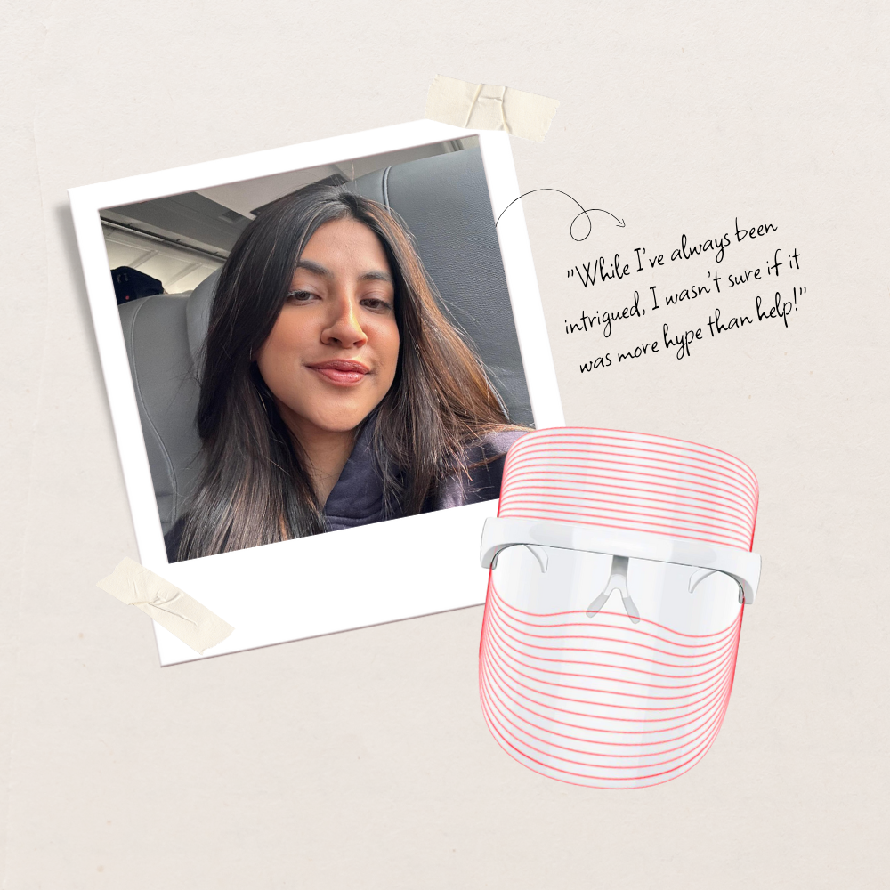 I used an LED face mask every day for a month—here’s what happened