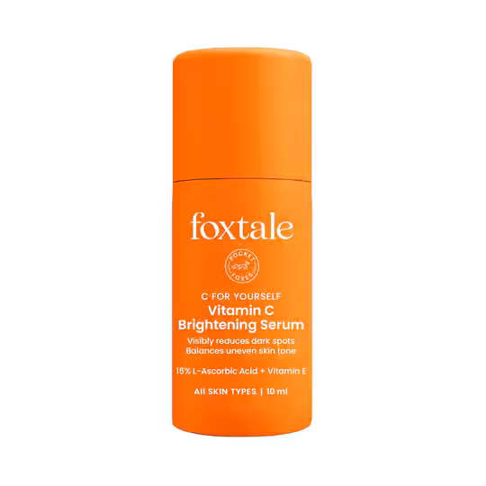 Foxtale Vitamin C Serum 15% L-Ascorbic Acid And 1% Vitamin E Brightening Serum (10ml)