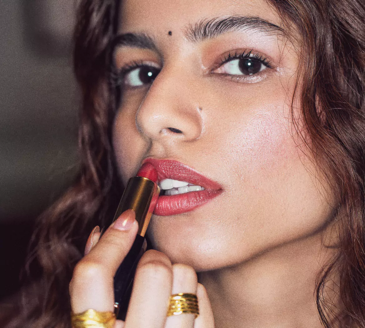 An easy glam routine for a Pooja function
