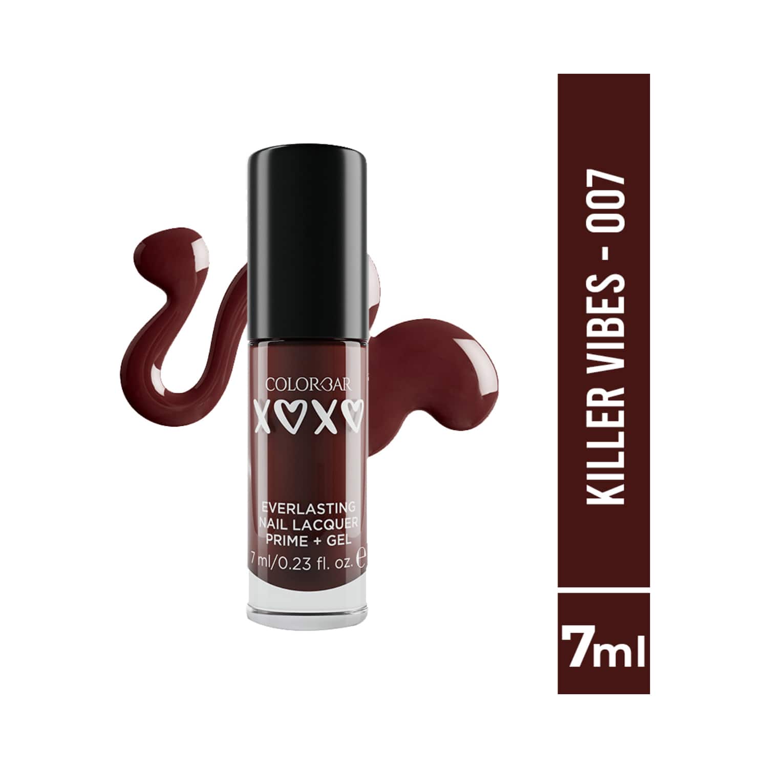 Colorbar Xoxo Everlasting Prime + Gel Nail Lacquer - 007-Killer Vibes (7ml)