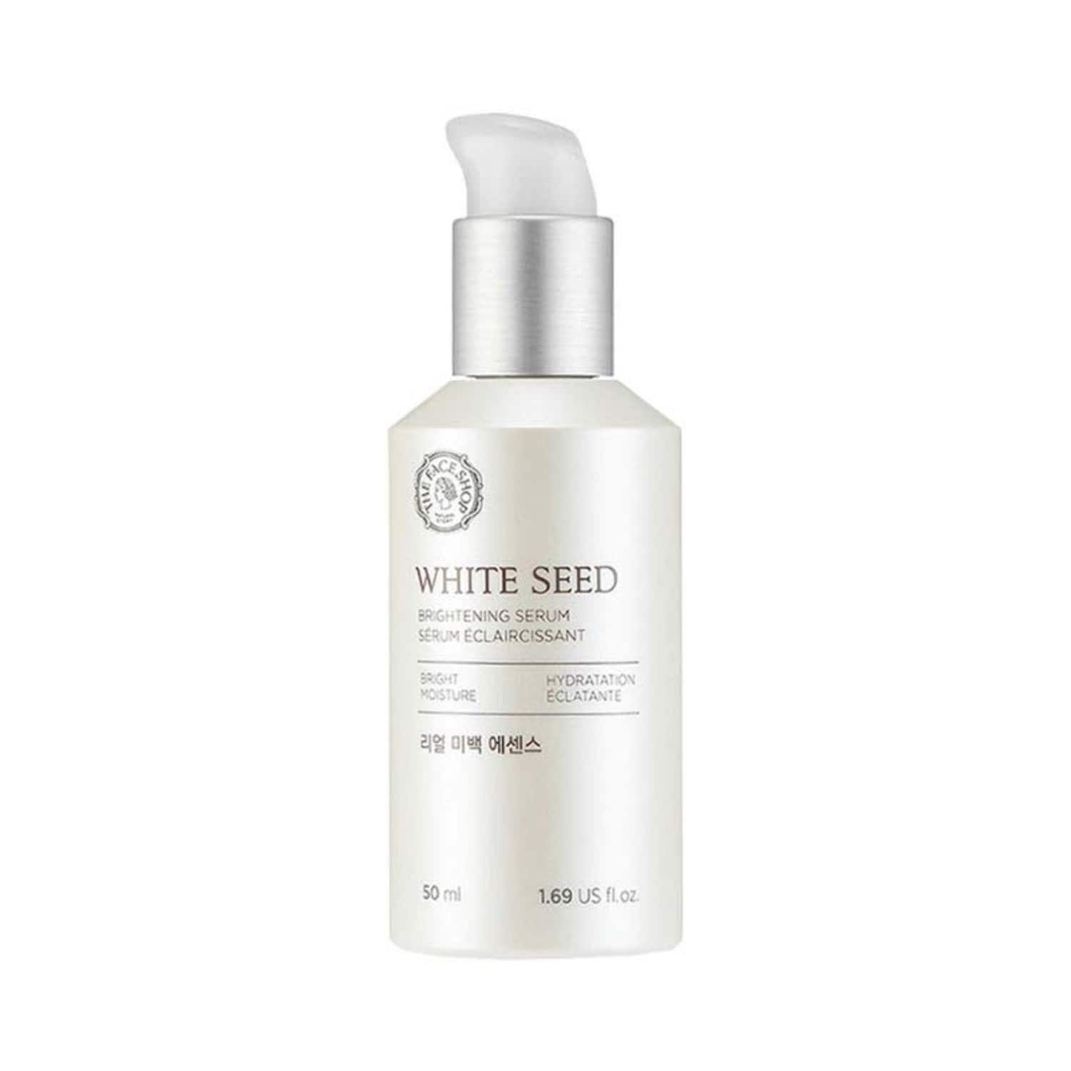 The Face Shop White Seed Brightening Serum- Korean Skincare with Niacinamide, Hyaluronic Acid (50ml)