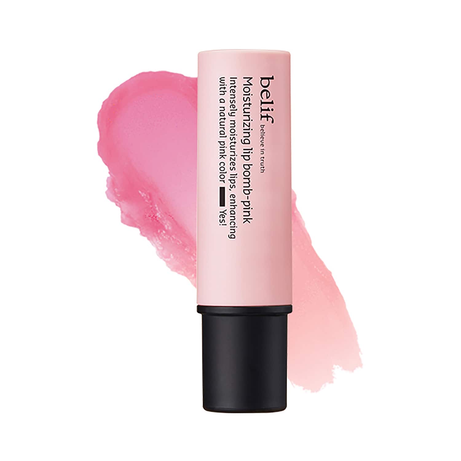 Belif Moisturizing Lip Bomb - Korean Tinted Lip Mask, Lip Balm for Dry Lips - Pink (3 g)
