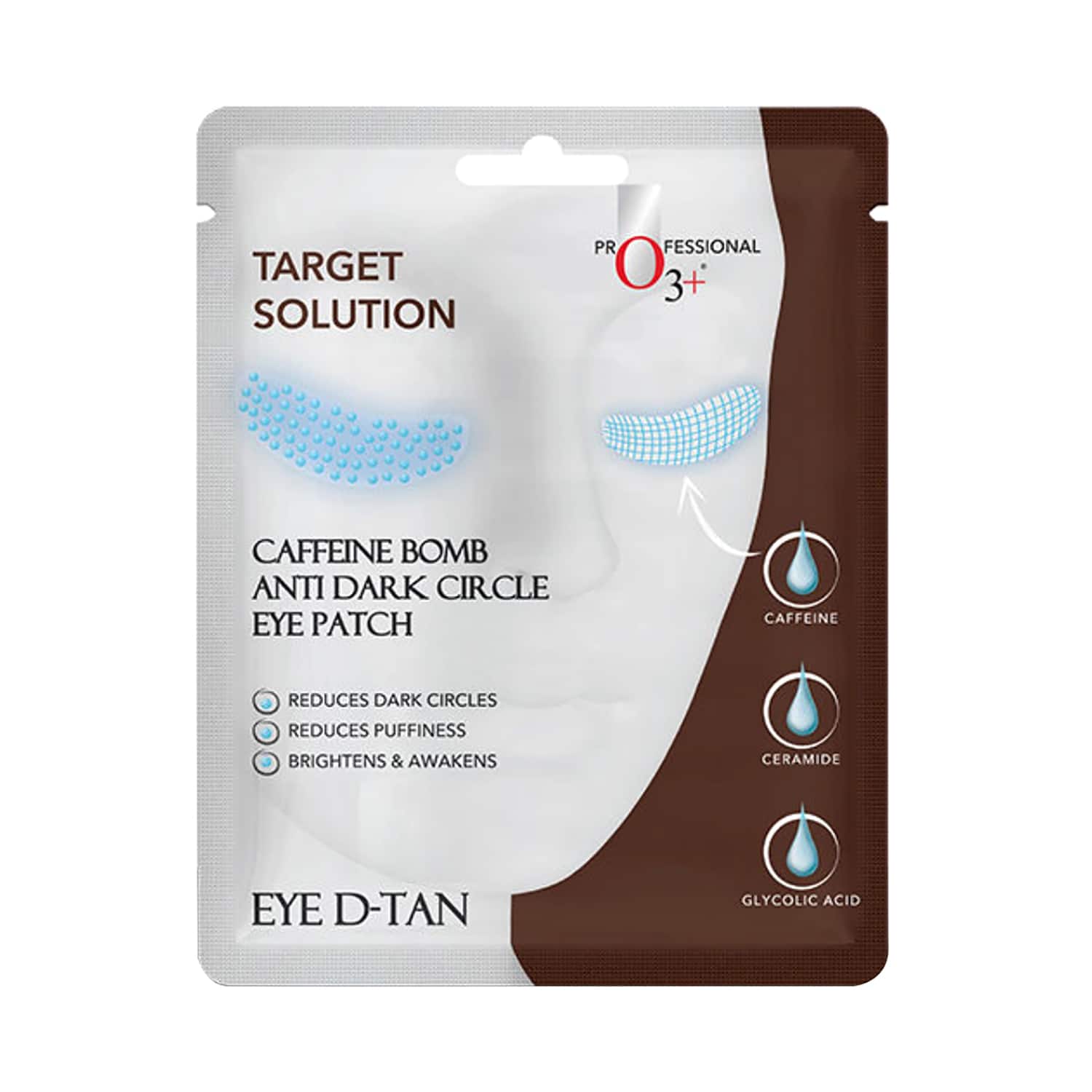 O3+ Caffeine Bomb Eye D-Tan Patch Sheet Mask (5g)