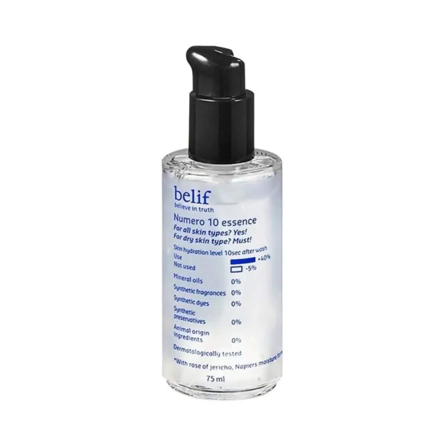 Belif Numero10 Essence - Korean Vegan Water Toner & Brightening Serum for Glass Skin (75 ml)