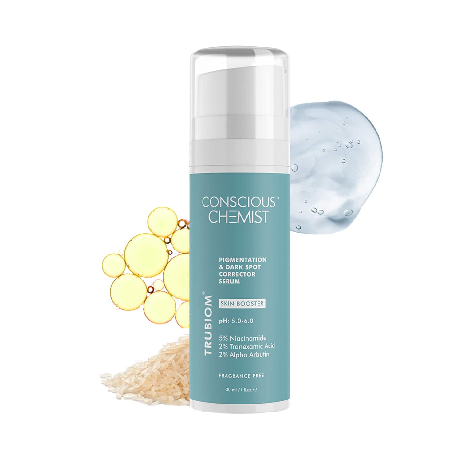 Conscious Chemist 5% Niacinamide Serum + 2% Tranexamic Acid + 2% Alpha Arbutin Fragrance Free (30ml)