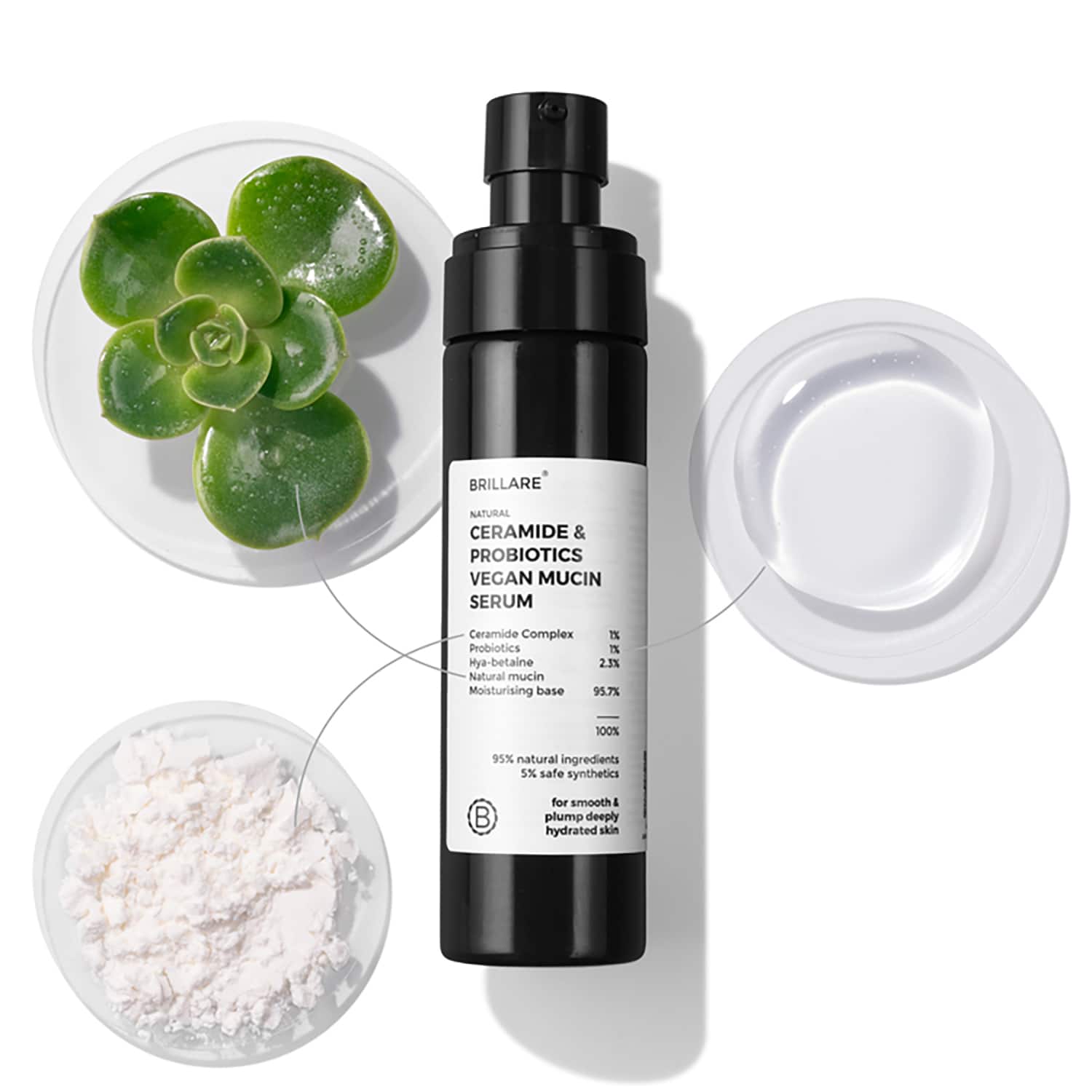 Brillare Ceramide & Probiotics Vegan Mucin Serum (100 ml)