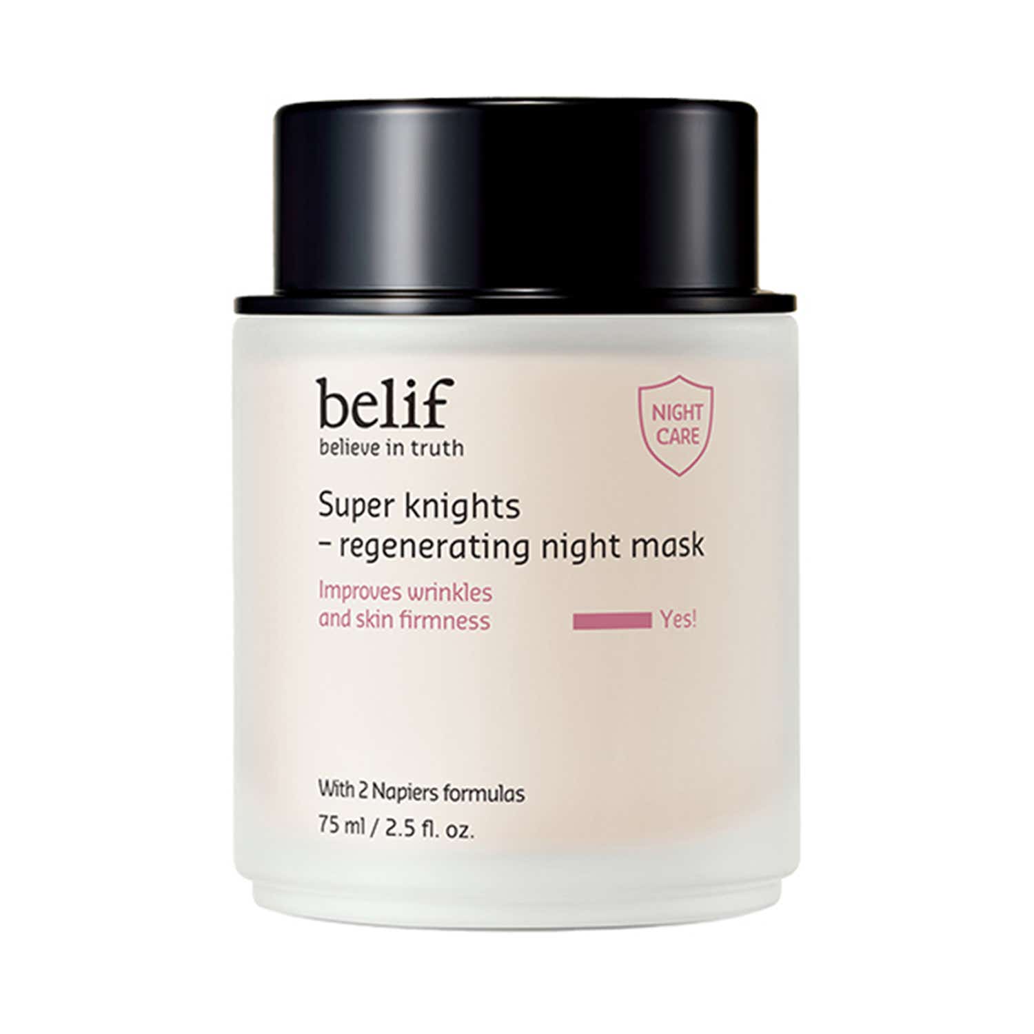 Belif Super Knights Regenerating Sleeping Mask - Vegan Korean Night Cream for Anti Aging (75 ml)