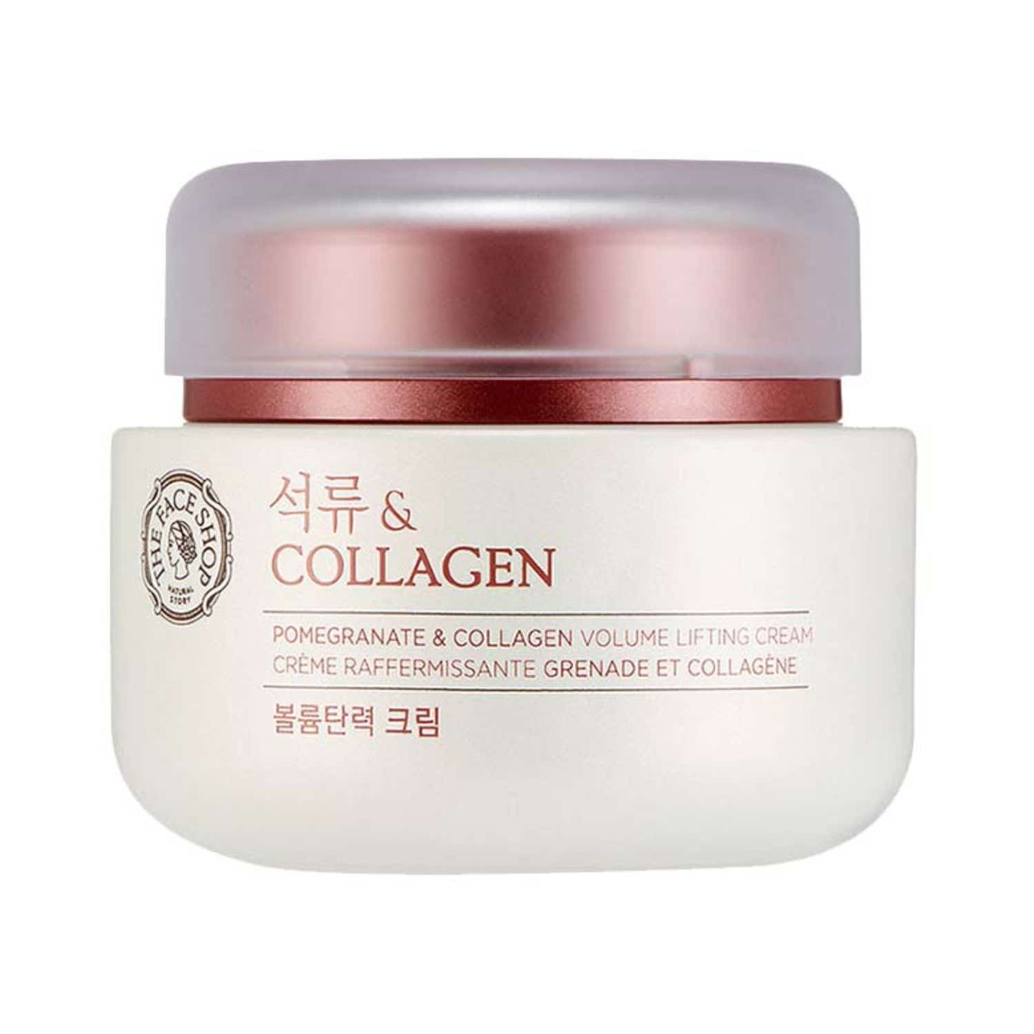 The Face Shop Collagen & Pomegranate Moisturizer Anti Aging Korean Beauty Day & Night Cream (100 ml)